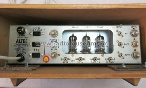 Audio Preamplifier-Equalizer 440C; Altec Lansing Corp.; (ID = 2740072) Ampl/Mixer
