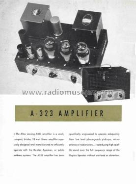 A-323A; Altec Lansing Corp.; (ID = 1810935) Ampl/Mixer