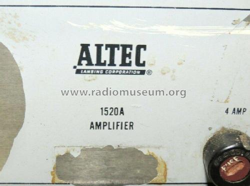 Amplifier 1520A & 1510A; Altec Lansing Corp.; (ID = 2792229) Ampl/Mixer