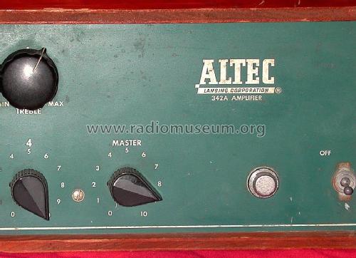 Amplifier 342A; Altec Lansing Corp.; (ID = 1539984) Ampl/Mixer