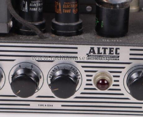 Amplifier A-324A; Altec Lansing Corp.; (ID = 2827424) Ampl/Mixer