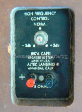 Capri - Speaker System 887A; Altec Lansing Corp.; (ID = 1862115) Speaker-P