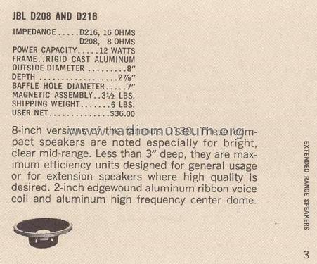 JBL D208; Lansing, James B. (ID = 1809129) Speaker-P