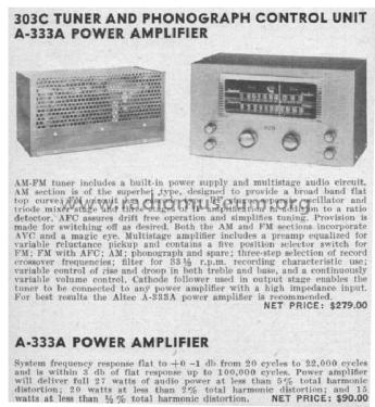 Power Amplifier A-333A; Altec Lansing Corp.; (ID = 403287) Ampl/Mixer
