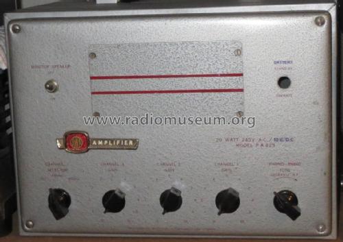 AWA 20 Watt Amplifier PA829; Amalgamated Wireless (ID = 2392682) Ampl/Mixer