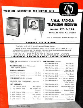 Radiola Deep Image 223; Amalgamated Wireless (ID = 3010162) Television