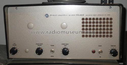 AWA 25 Watt Amplifier PA PA-1003Z; Amalgamated Wireless (ID = 2402567) Ampl/Mixer
