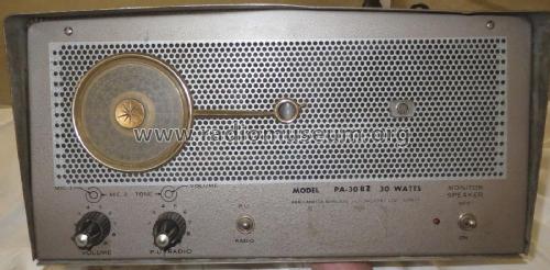AWA 30 Watt Amplifier PA PA-30BZ; Amalgamated Wireless (ID = 2394797) Ampl/Mixer