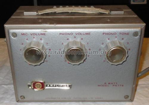 AWA 8 watt Amplifier PA774 1G59774; Amalgamated Wireless (ID = 2403198) Ampl/Mixer