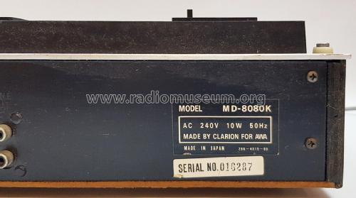 AWA-Clarion Dual Cassette Deck MD-8080K; Amalgamated Wireless (ID = 2995369) Reg-Riprod