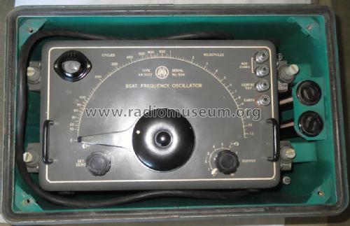 Beat Frequency Oscillator 4R7077; Amalgamated Wireless (ID = 2395114) Ausrüstung