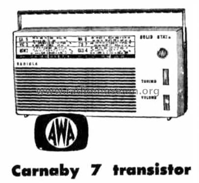 Radiola Transistor Carnaby 7 B59; Amalgamated Wireless (ID = 2053666) Radio