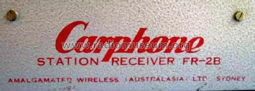 Carphone Base Station VHF FM receiver FR-2B 2C 594425; Amalgamated Wireless (ID = 2613284) Commercial Re