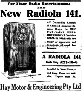 Radiola 141; Amalgamated Wireless (ID = 2395950) Radio