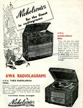 Radiolagram 535GA; Amalgamated Wireless (ID = 1413073) Radio