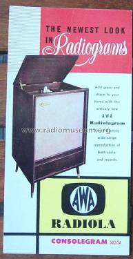 Radiolagram Consolegram 582GA; Amalgamated Wireless (ID = 1854370) Radio