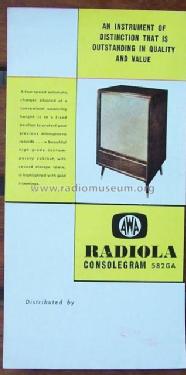 Radiolagram Consolegram 582GA; Amalgamated Wireless (ID = 1854372) Radio