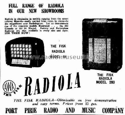 Radiola 84; Amalgamated Wireless (ID = 2060838) Radio