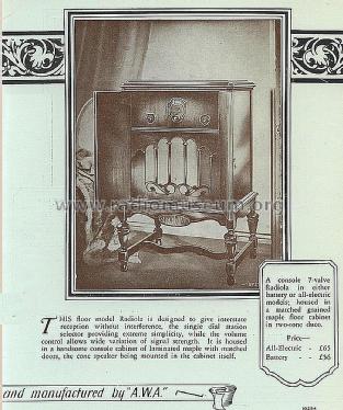 Radiola Electric 7 C55; Amalgamated Wireless (ID = 2388108) Radio