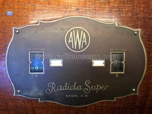 Radiola Super 6 C26; Amalgamated Wireless (ID = 2388427) Radio