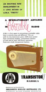 Radiola Transistor Seven 897-P; Amalgamated Wireless (ID = 1909690) Radio