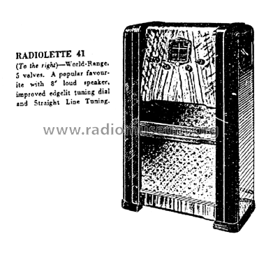 Radiolette 41; Amalgamated Wireless (ID = 2960260) Radio