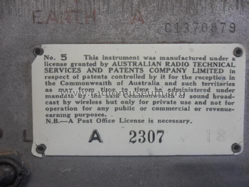 Radiolette 47; Amalgamated Wireless (ID = 1199054) Radio