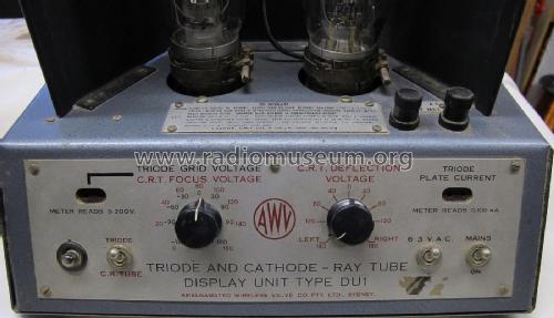 Triode & Cathode-Ray Tube Display Unit A84702; Amalgamated Wireless (ID = 2482459) Equipment