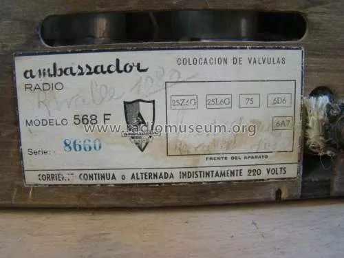 568F; Ambassador Radio (ID = 2124144) Radio