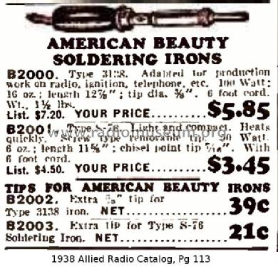 Soldering Iron 3138; American Beauty - (ID = 2602288) Equipment