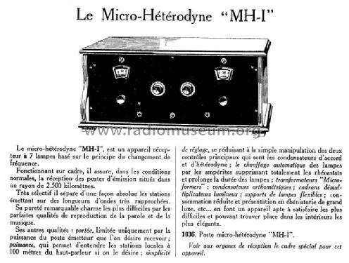 Micro-Hétérodyne MH-1; American Radio (ID = 1991885) Radio