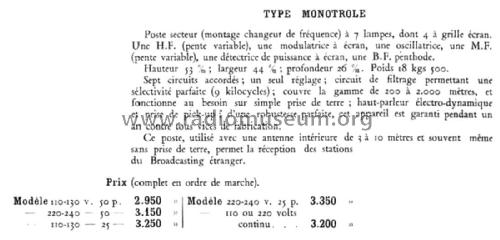 Monotrole ; American Radio (ID = 2126407) Radio