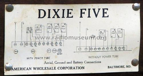 Dixie Five ; American Wholesale (ID = 1043427) Radio