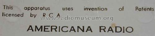 Americana - Six Transistor FC60; Americana Industries (ID = 1597433) Radio