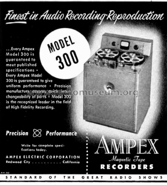 300C ; Ampex; San Carlos, (ID = 2781313) Enrég.-R