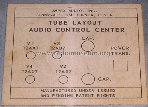 Audio Control Center 402; Ampex; San Carlos, (ID = 842465) Ampl/Mixer