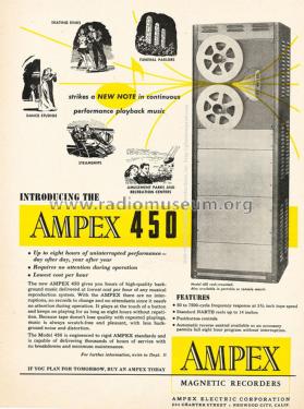 450; Ampex; San Carlos, (ID = 1799426) Sonido-V