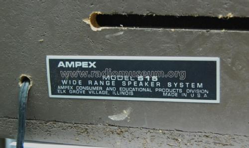 Wide Range Speaker System 515; Ampex; San Carlos, (ID = 2684354) Speaker-P