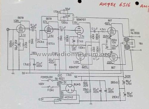 6516; Ampex; San Carlos, (ID = 1947057) Ampl/Mixer