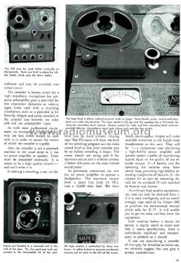 Portable Tape recorder 600; Ampex; San Carlos, (ID = 1803520) R-Player