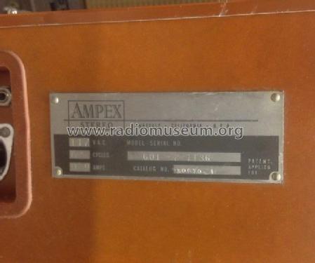 Stereophonic Portable 601-2 ; Ampex; San Carlos, (ID = 1946556) R-Player