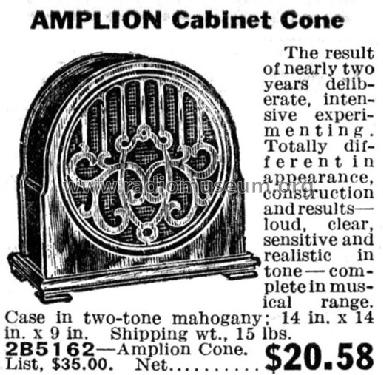 Cabinet Cone AC12; Amplion, Alfred (ID = 459546) Speaker-P