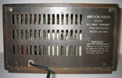 Delegate HU610; Amplion, Alfred (ID = 1931677) Radio