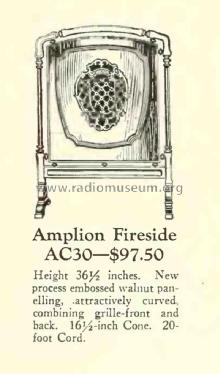 Fireside AC30 ; Amplion Corp. of (ID = 2636089) Speaker-P