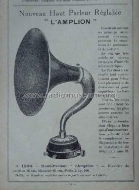Amplion Loud Speaker ; Amplion Brand, (ID = 1680969) Lautspr.-K