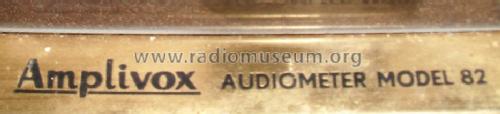 Audiometer 82; Amplivox Ltd.; (ID = 1663317) Misc