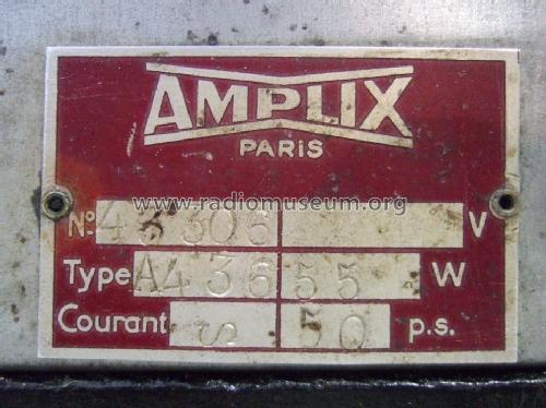 A436; Amplix CGTVE; Paris (ID = 792014) Radio