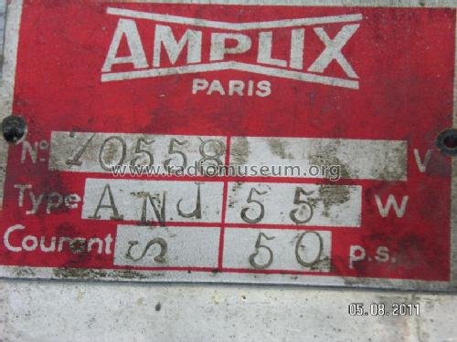 Anjou ANJ; Amplix CGTVE; Paris (ID = 1036267) Radio