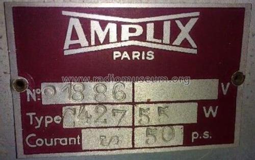 C427; Amplix CGTVE; Paris (ID = 2081277) Radio