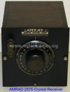 2575 Crystal Receiver; Amrad Corporation; (ID = 940330) Cristallo